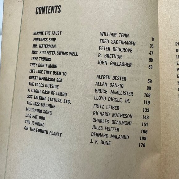 9th Annual Edition The Year’s Best S-F edited by Judith Merril VTG 1965 Dell - Picture 8 of 8